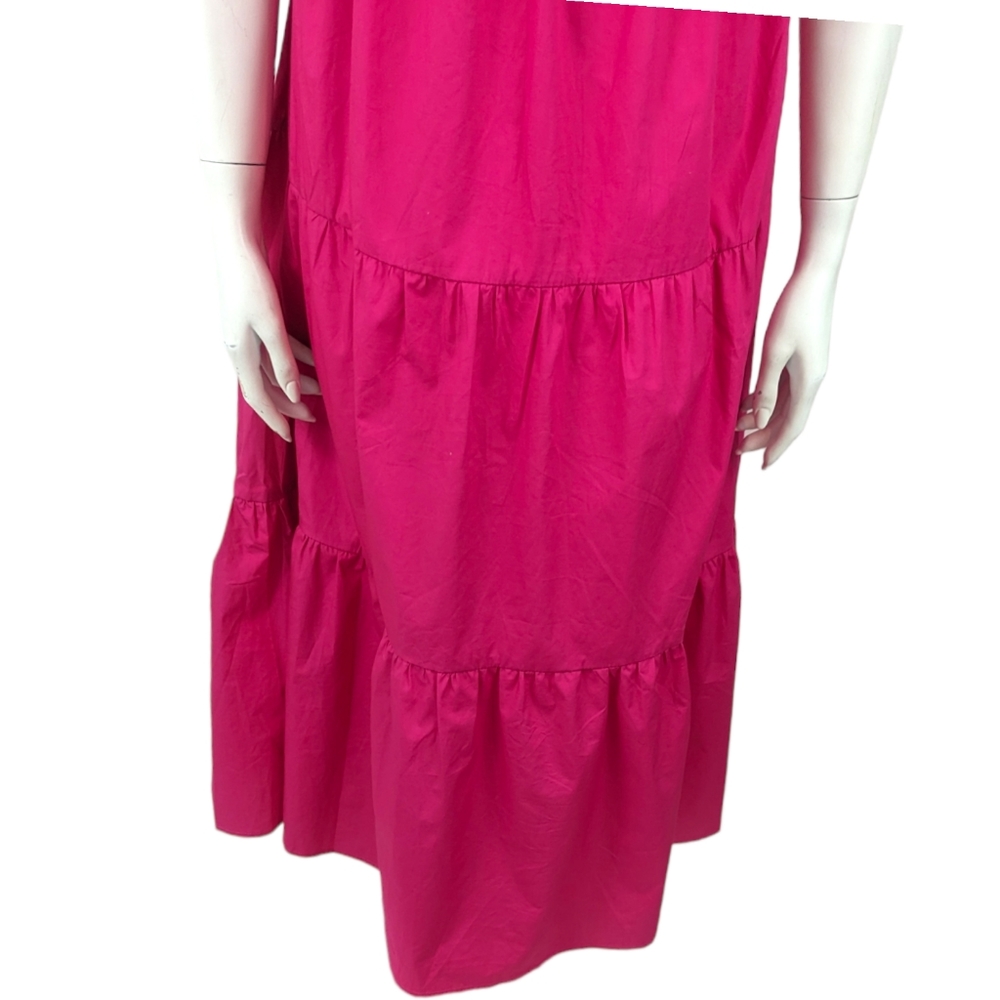 Minkpink Yasamin Tiered Midi Dress NEW Womens Small Barbiecore Revolve Pink - Picture 3 of 10